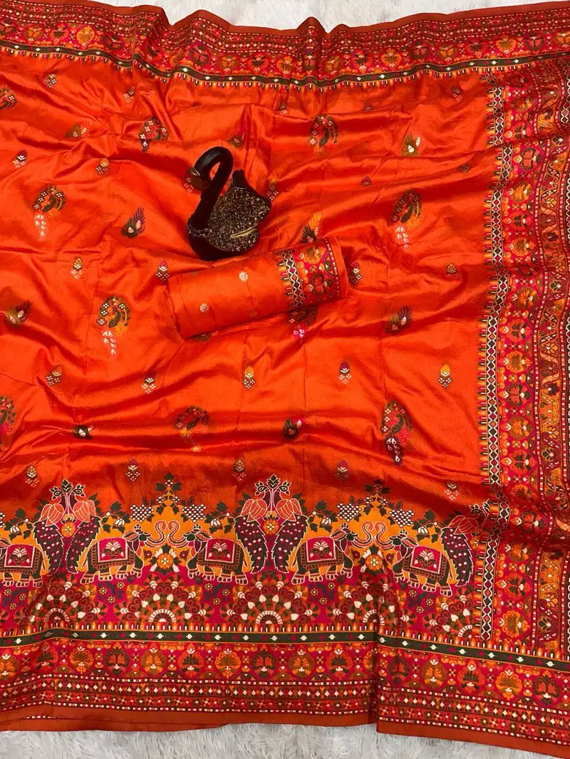 SF 826 Shubh Pashmina Silk Occasion Sarees Wholesale Market In Surat